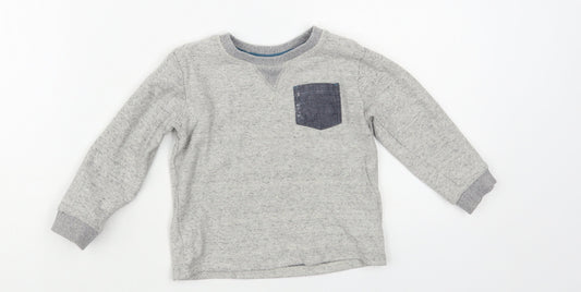 Matalan Baby Grey Cotton Pullover Jumper Size 12-18 Months Pullover