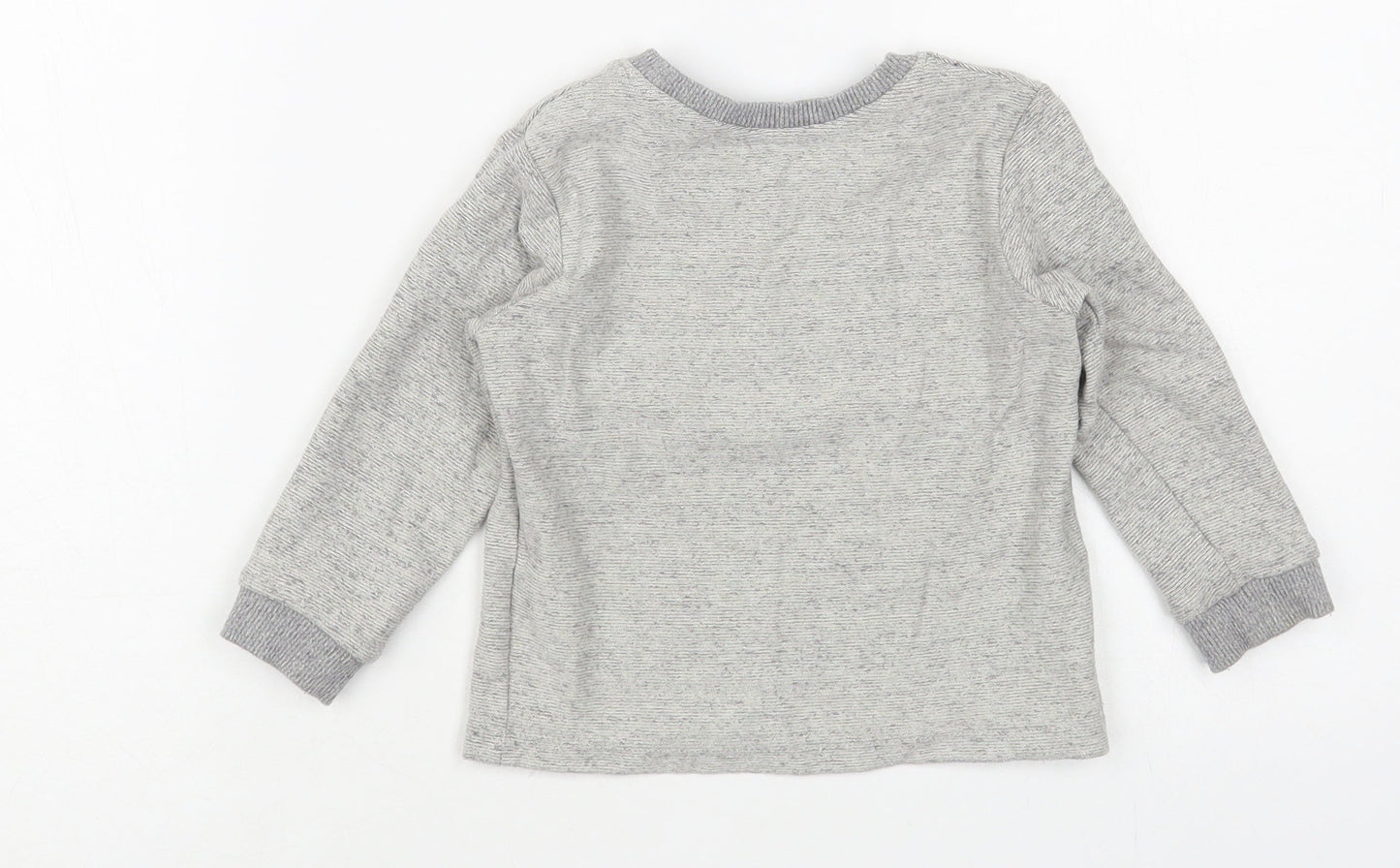 Matalan Baby Grey Cotton Pullover Jumper Size 12-18 Months Pullover