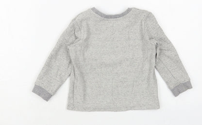 Matalan Baby Grey Cotton Pullover Jumper Size 12-18 Months Pullover