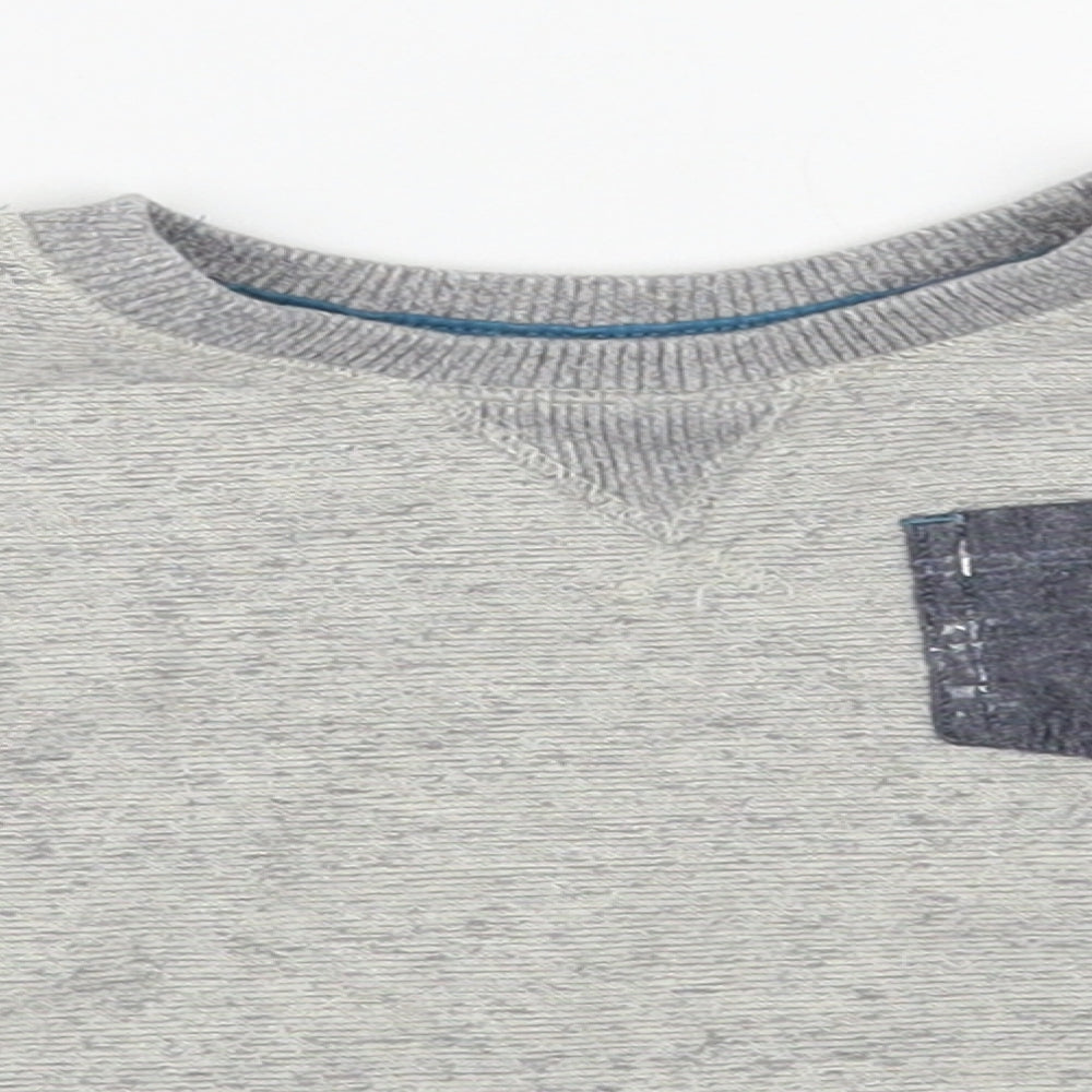 Matalan Baby Grey Cotton Pullover Jumper Size 12-18 Months Pullover