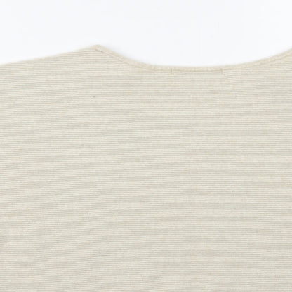 George Womens Beige Boat Neck Viscose Pullover Jumper Size L