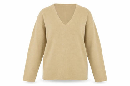 Womens UK Size S Canda Beige Pullover Jumper
