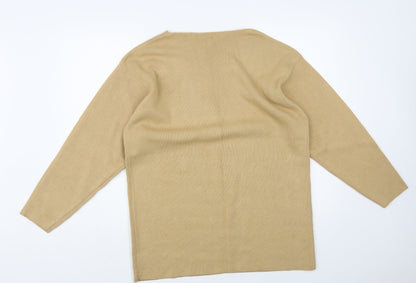 Womens UK Size S Canda Beige Pullover Jumper