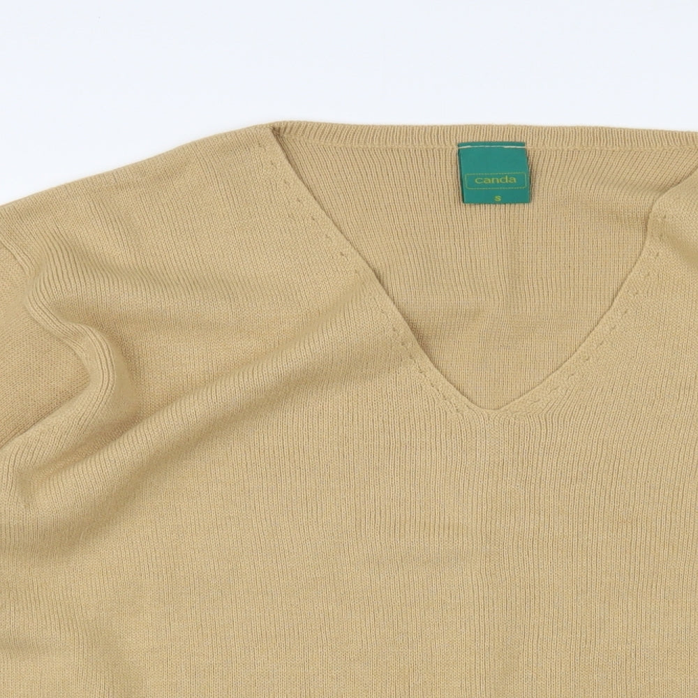 Womens UK Size S Canda Beige Pullover Jumper