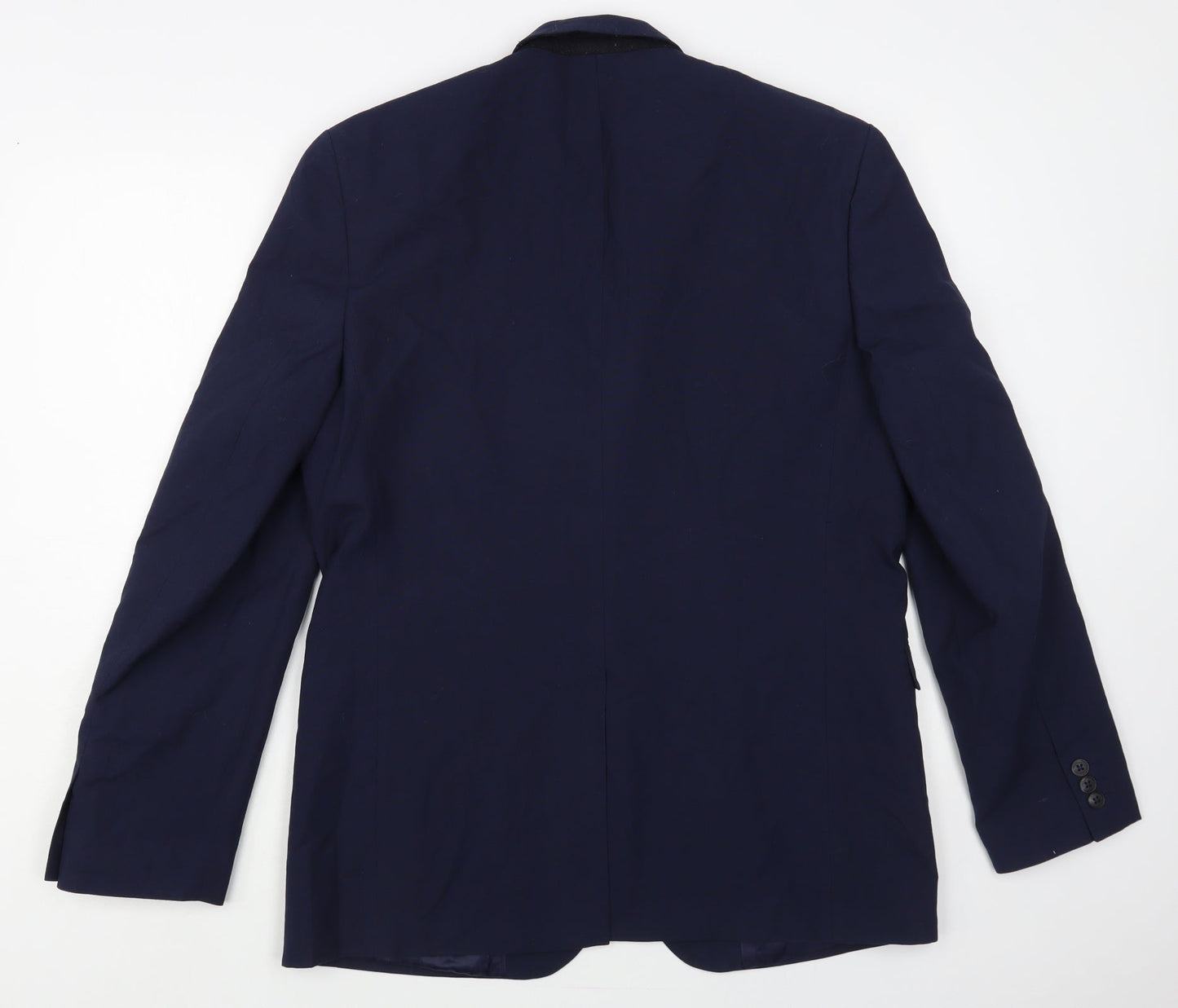 Primark Mens Blue Polyester Jacket Blazer Size 40