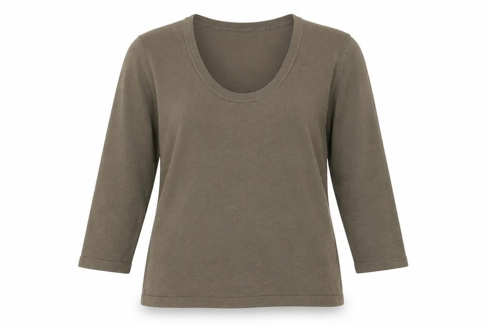 Womens UK Size 14 AMARANTO Brown Pullover Jumper