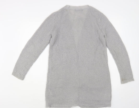 Womens UK Size 10 Marks and Spencer Grey Cardigan Jumper