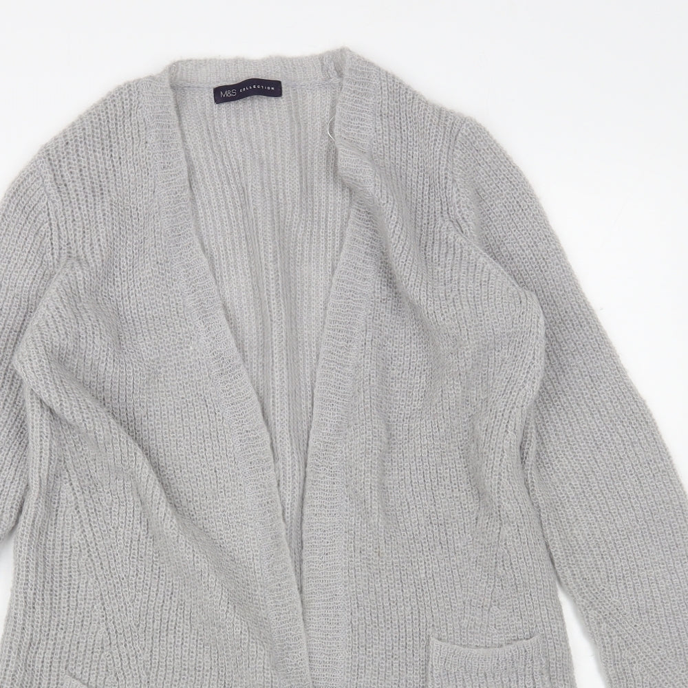 Womens UK Size 10 Marks and Spencer Grey Cardigan Jumper