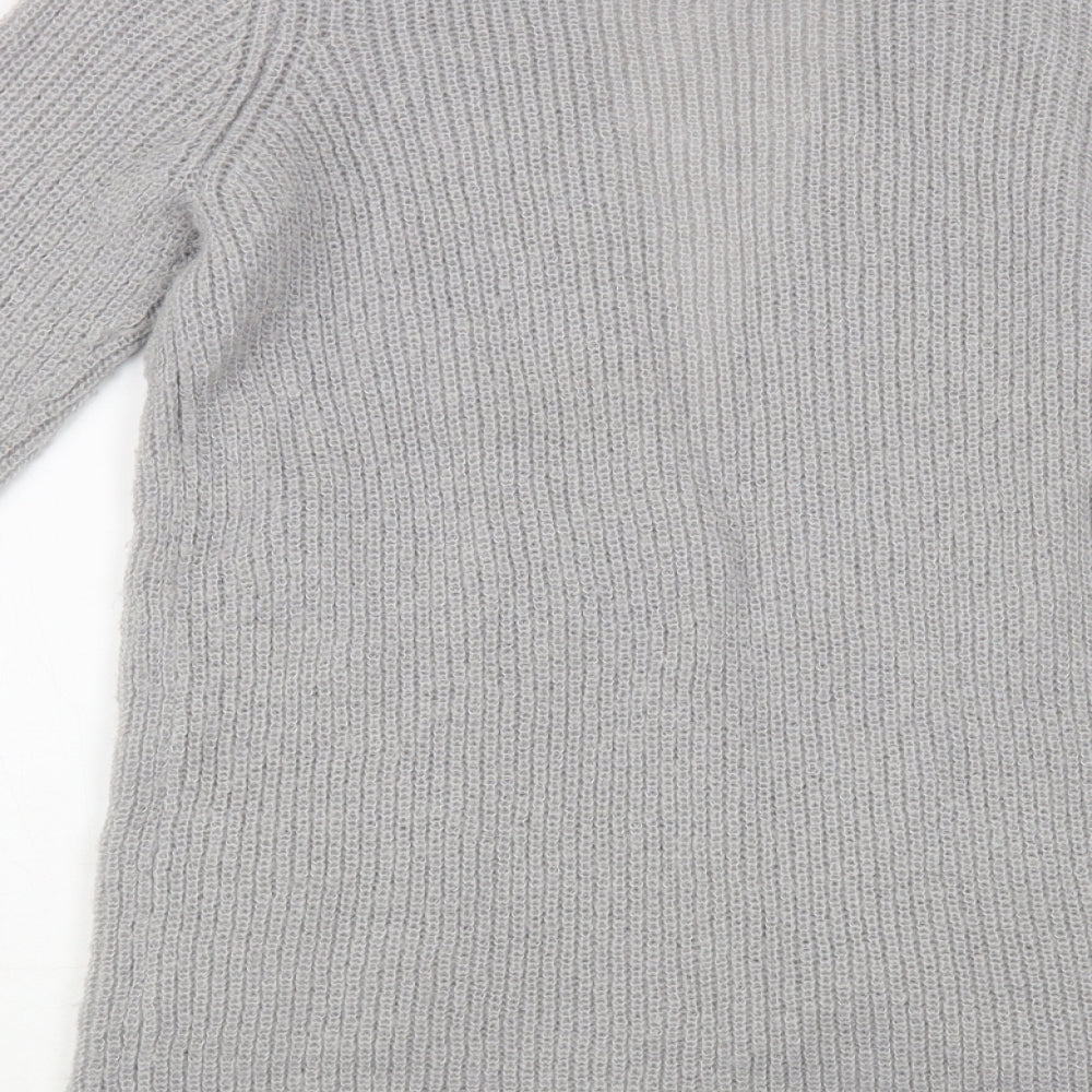 Womens UK Size 10 Marks and Spencer Grey Cardigan Jumper