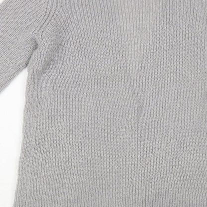 Womens UK Size 10 Marks and Spencer Grey Cardigan Jumper