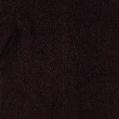 Isle Womens Purple Overcoat Coat Size L Button