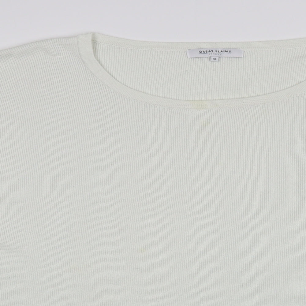 Womens UK Size XL Great Plains White Pullover Jumper