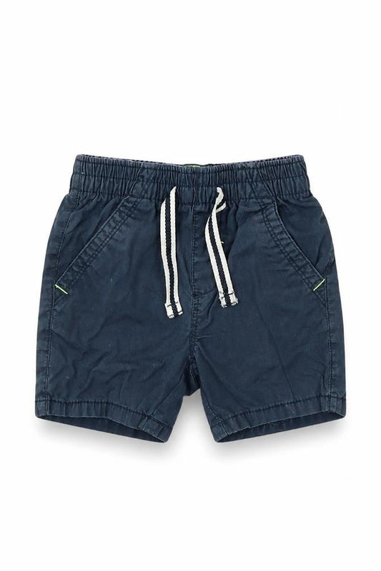 NEXT Boys Blue Cotton Cropped Trousers Size 18-24 Months Drawstring