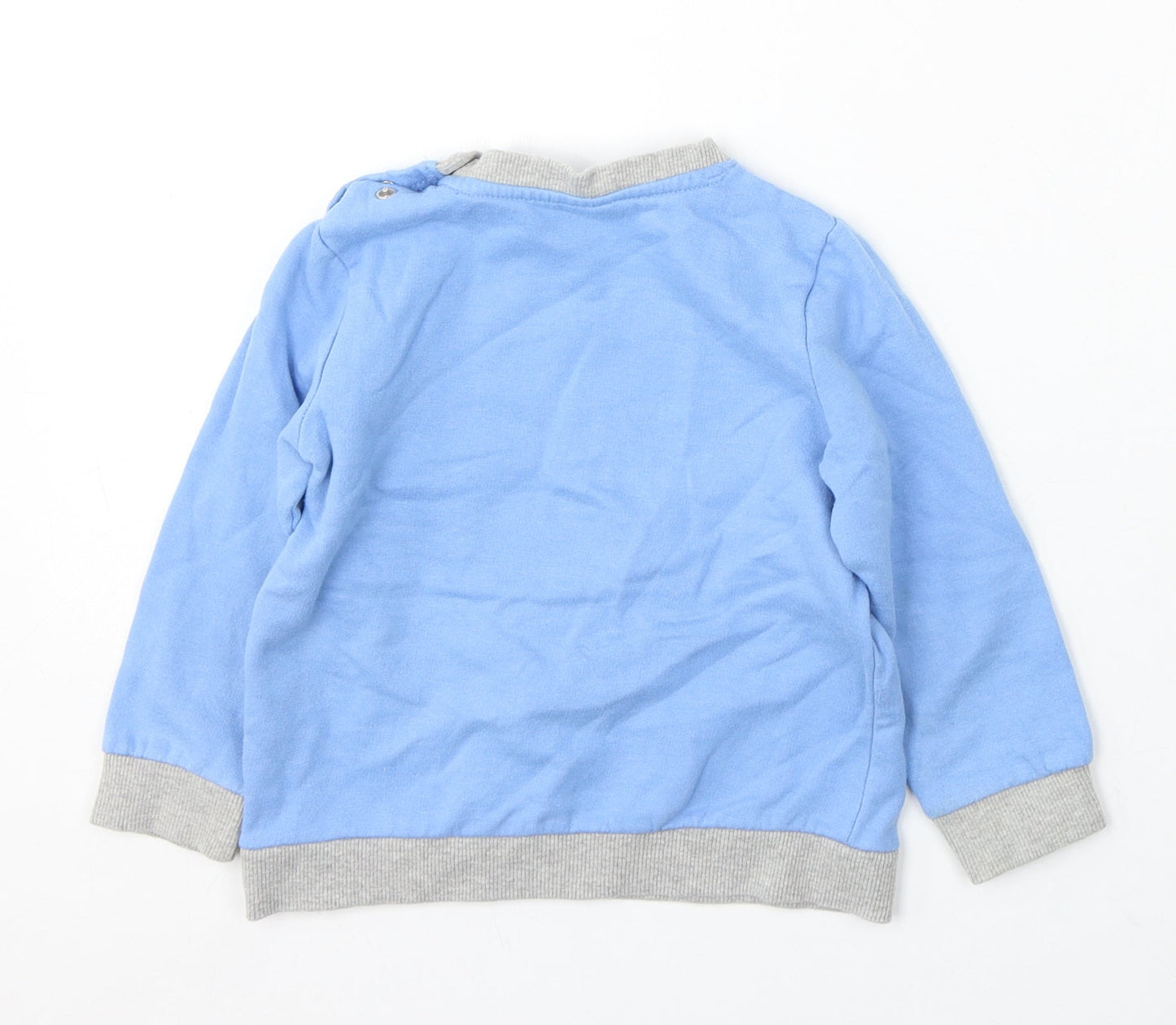 So Cute Girls Blue Polyester Pullover Sweatshirt Size 2-3 Years - Monster