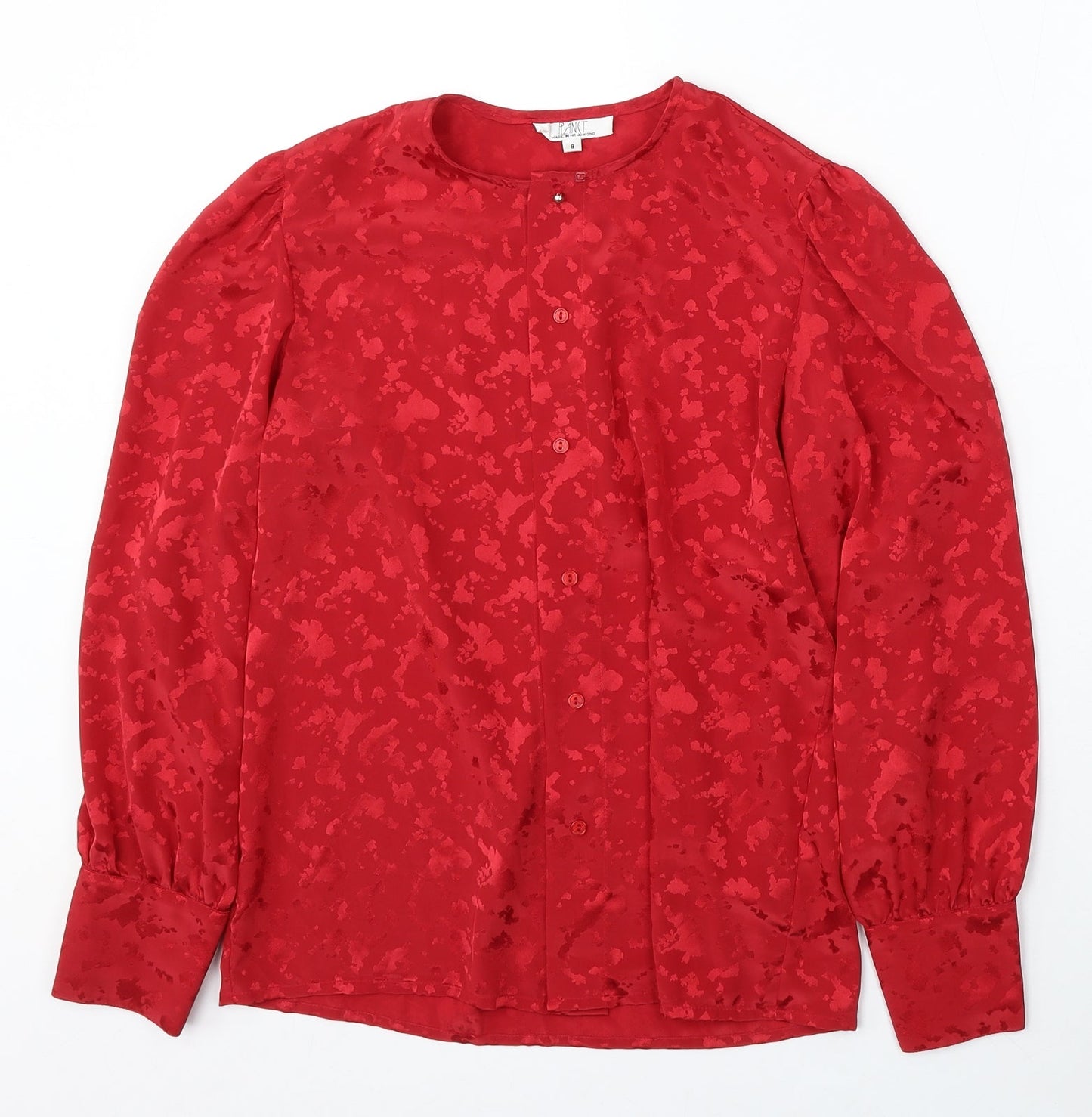 Womens UK Size 8 Planet Red Cardigan Jumper