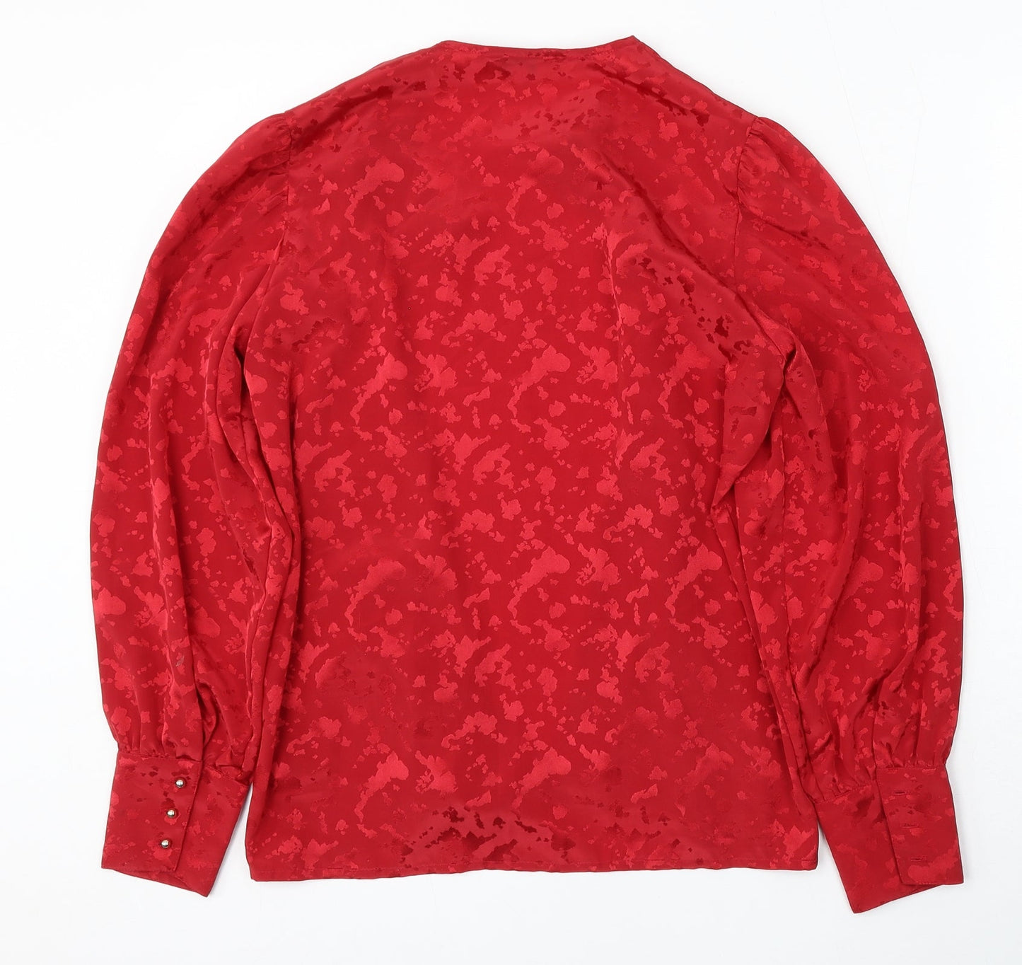 Womens UK Size 8 Planet Red Cardigan Jumper