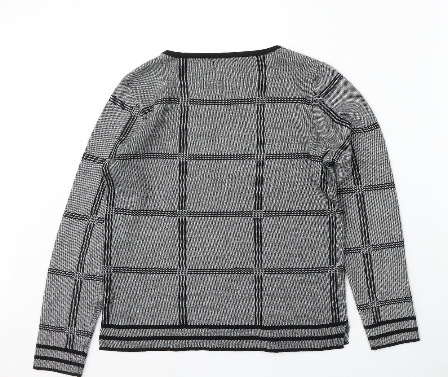 Womens UK Size 12 Papaya Grey Pullover Jumper