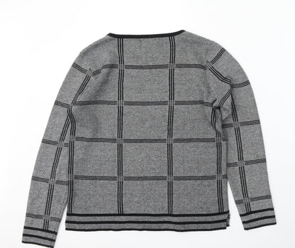 Womens UK Size 12 Papaya Grey Pullover Jumper