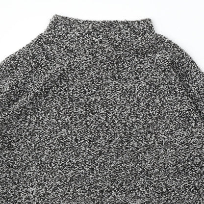 Primark Womens Black Mock Neck Polyester Pullover Jumper Size 12