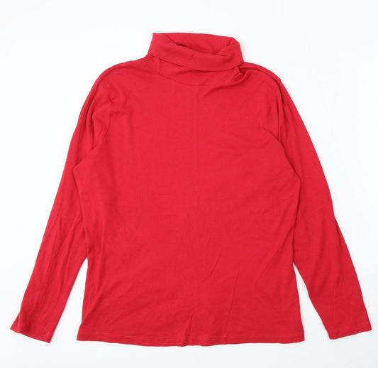 Womens UK Size 22 M&Co Red Pullover Jumper