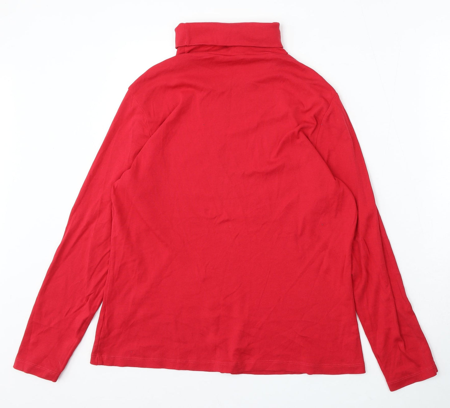 Womens UK Size 22 M&Co Red Pullover Jumper