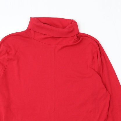 Womens UK Size 22 M&Co Red Pullover Jumper