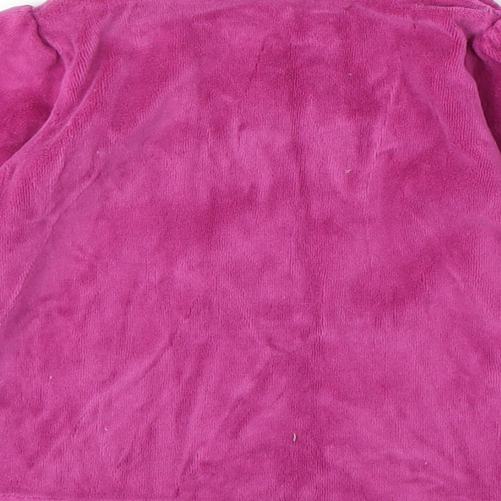 Verbaudet Girls Purple Cotton Pullover Sweatshirt Size 3 Years - Rabbit