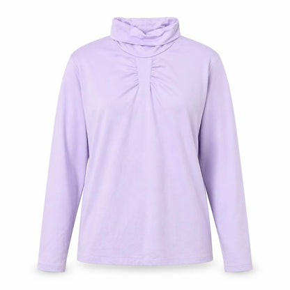 Womens UK Size 10 Green Lamb Purple Pullover Jumper