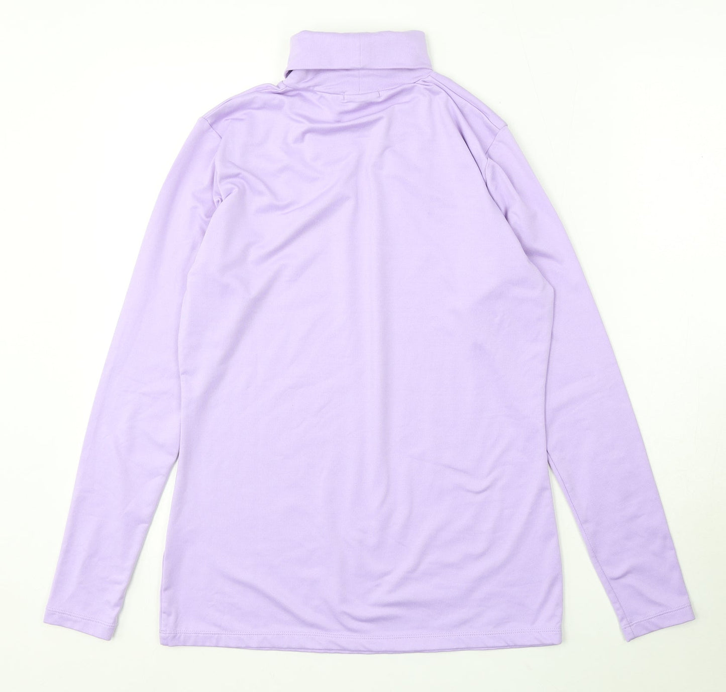 Green Lamb Womens Purple Roll Neck Polyester Pullover Jumper Size 10