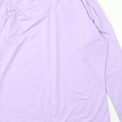 Green Lamb Womens Purple Roll Neck Polyester Pullover Jumper Size 10