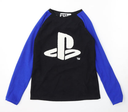 PlayStation Boys Black Polyester Pullover Sweatshirt Size 9-10 Years - PlayStation, Gaming