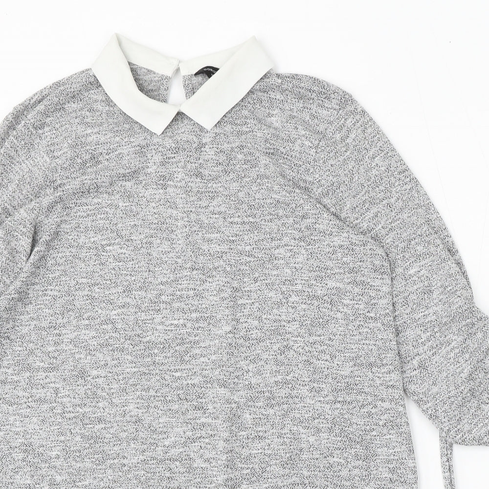 Womens UK Size 10 Dorothy Perkins Grey Pullover Jumper
