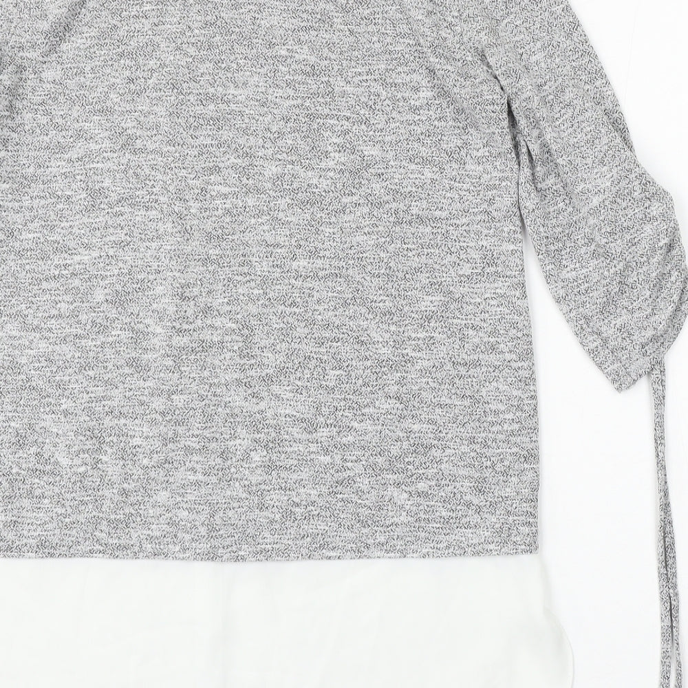 Womens UK Size 10 Dorothy Perkins Grey Pullover Jumper