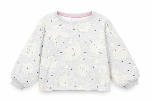 Nutmeg Boys Grey Round Neck Cotton Pullover Jumper Size 2-3 Years - Cute Animals
