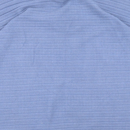 Nutmeg Womens Blue V-Neck Viscose Pullover Jumper Size 18