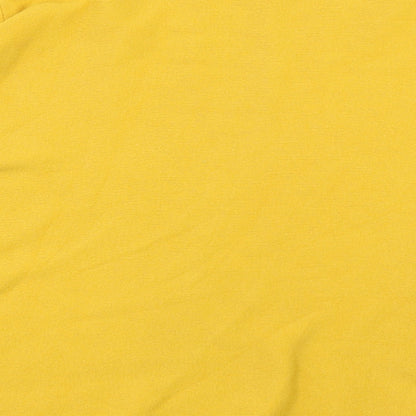 Max Long Womens Yellow Scoop Neck Viscose Pullover Jumper Size XL