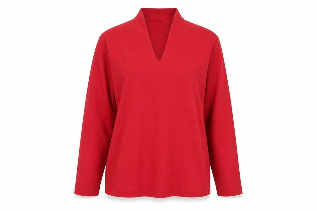 Womens UK Size 16 Emreco Red Basic T-Shirt