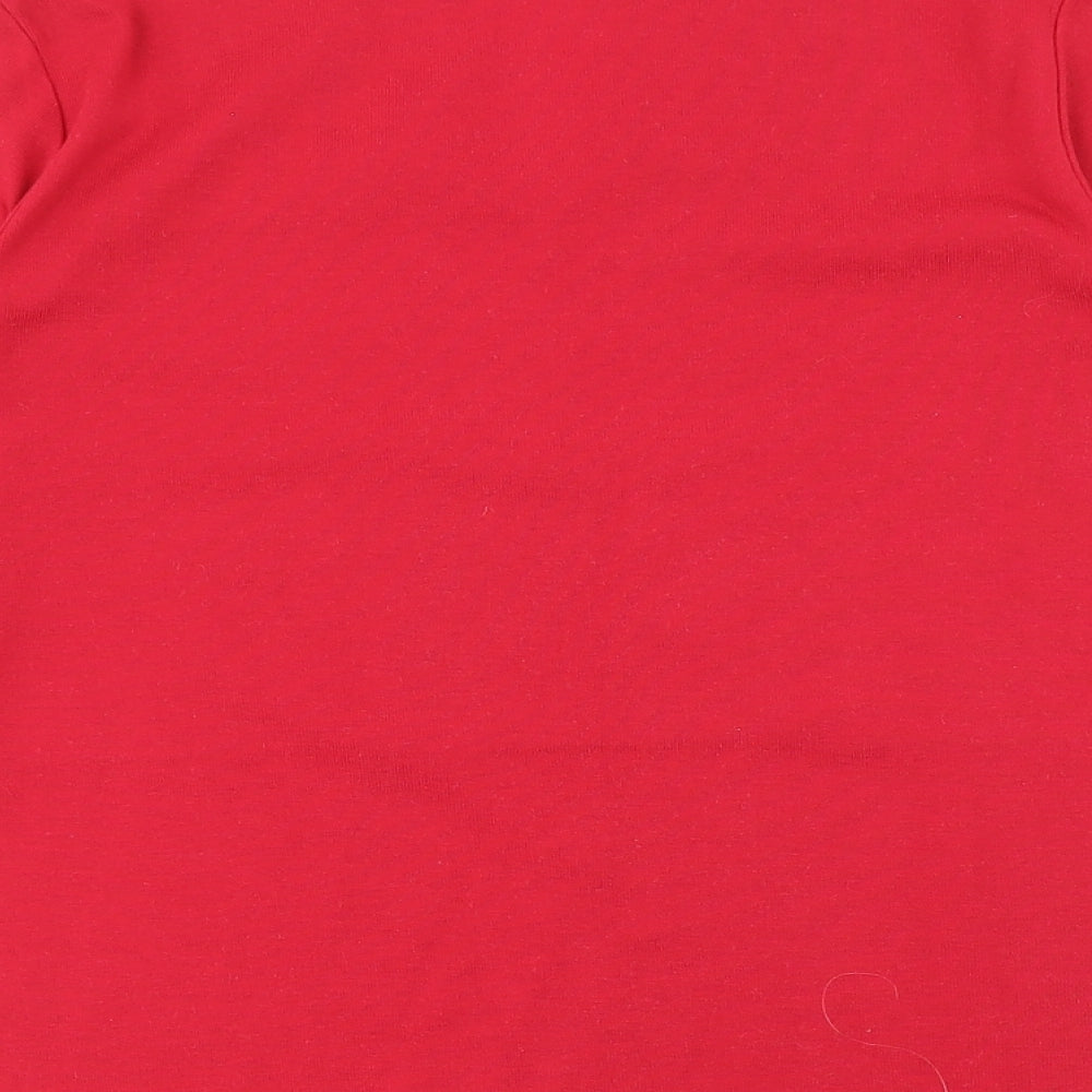Womens UK Size 16 Emreco Red Basic T-Shirt