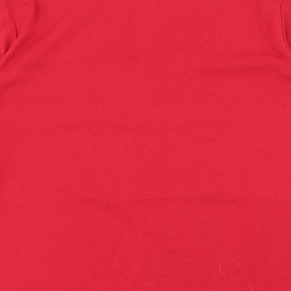 Womens UK Size 16 Emreco Red Basic T-Shirt