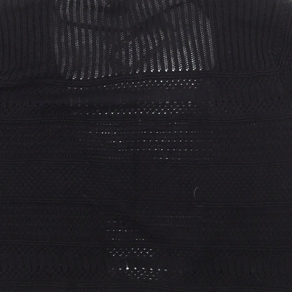 Primark Womens Black Cotton Cardigan Jumper Size XS