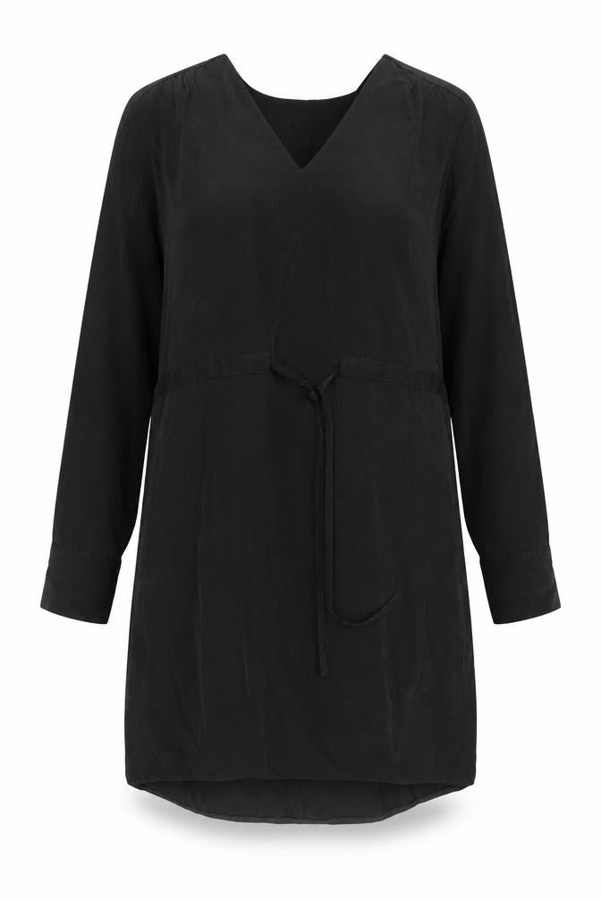 Primark Womens Black Polyester A-Line Size 6 Scoop Neck