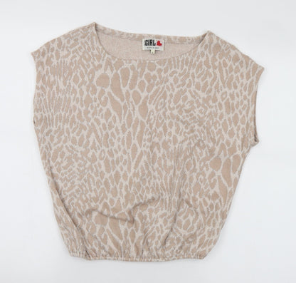 Womens UK Size 8 River Island Beige Pullover Jumper
