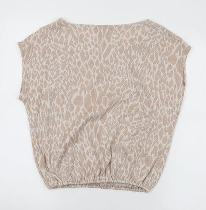 Womens UK Size 8 River Island Beige Pullover Jumper
