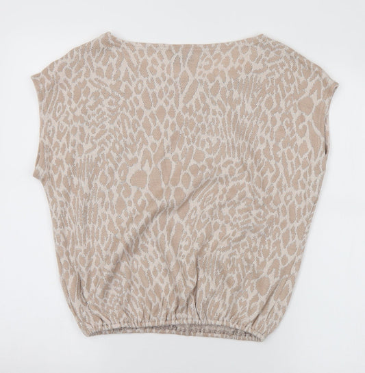Womens UK Size 8 River Island Beige Pullover Jumper