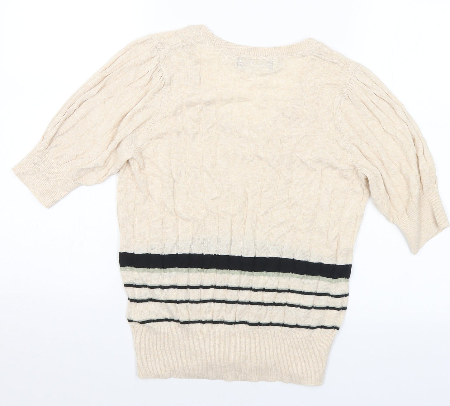 Womens UK Size 10 Marks and Spencer Beige Pullover Jumper
