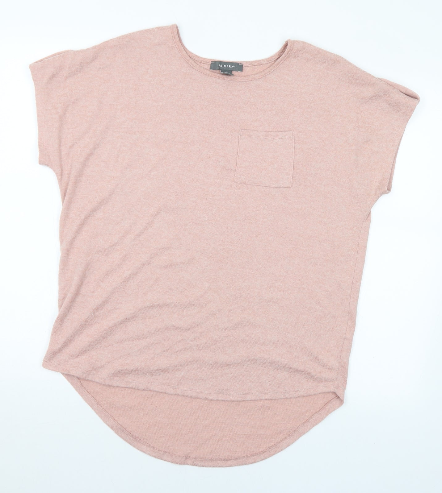 Primark Womens Pink Round Neck Polyester Pullover Jumper Size 10