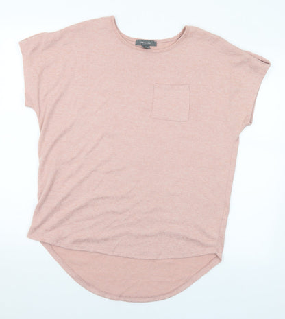 Primark Womens Pink Round Neck Polyester Pullover Jumper Size 10