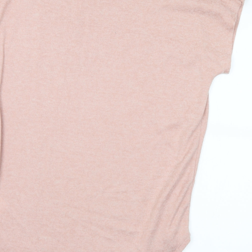 Primark Womens Pink Round Neck Polyester Pullover Jumper Size 10