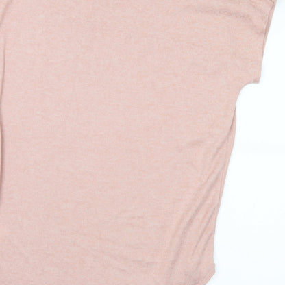 Primark Womens Pink Round Neck Polyester Pullover Jumper Size 10