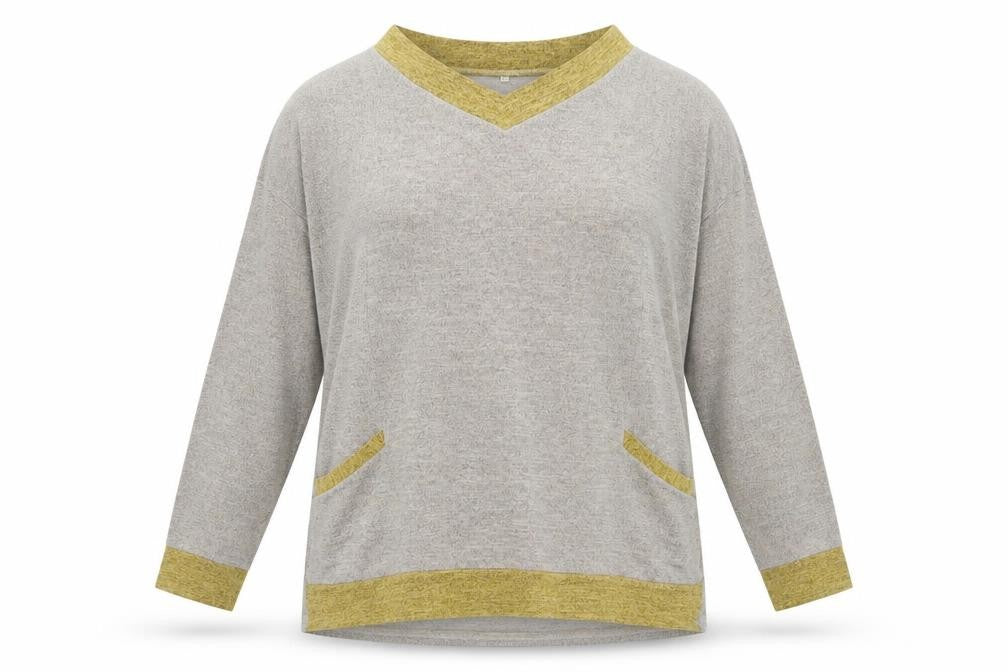Womens UK Size 2XL Preworn Grey Pullover Jumper